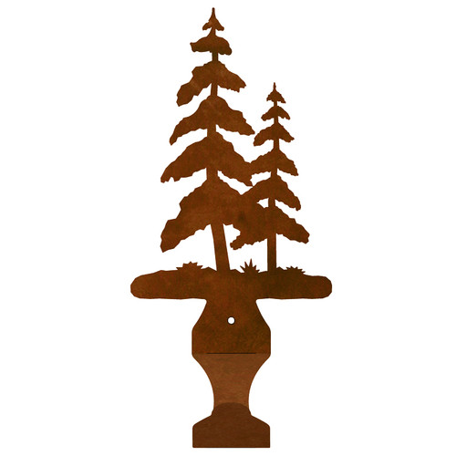 Pine Trees Small Drape Rod Bracket