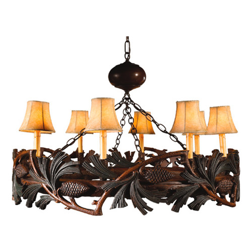 Pinecone & Sprig Chandelier