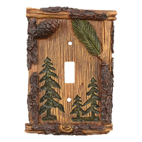 Pinecone & Tree Single Switch Cover