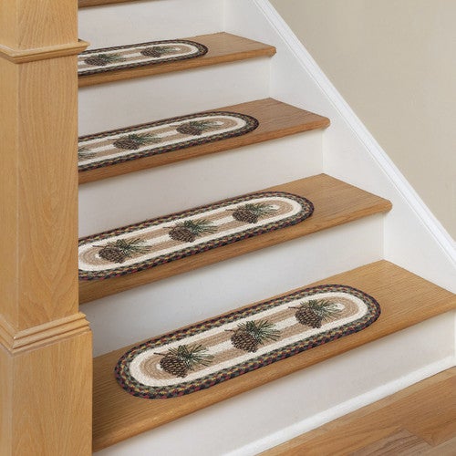 Pinecone Braided Jute Stair Tread