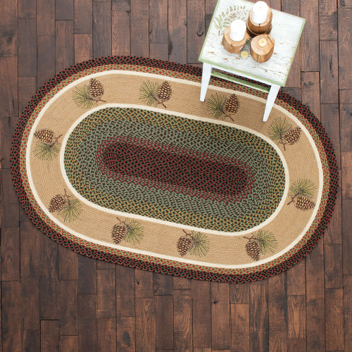 Pinecone Braided Rug - 5 x 8