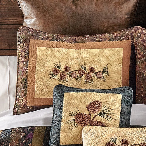 Pinecone Diamond Quilt Sham