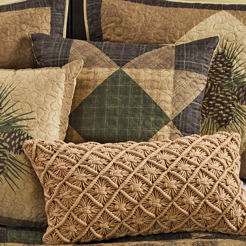 Pinecone Grove Sawtooth Pillow