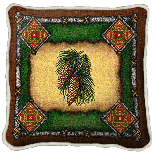 Pinecone Lodge Pillow Cover