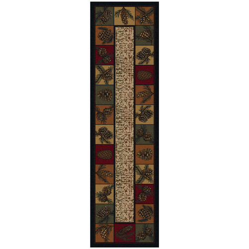 Pinecone Panels Rug - 2 x 8