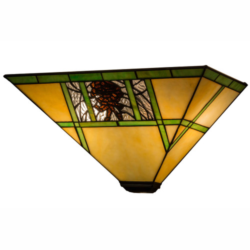 Pinecone Panes Inverted Wall Sconce
