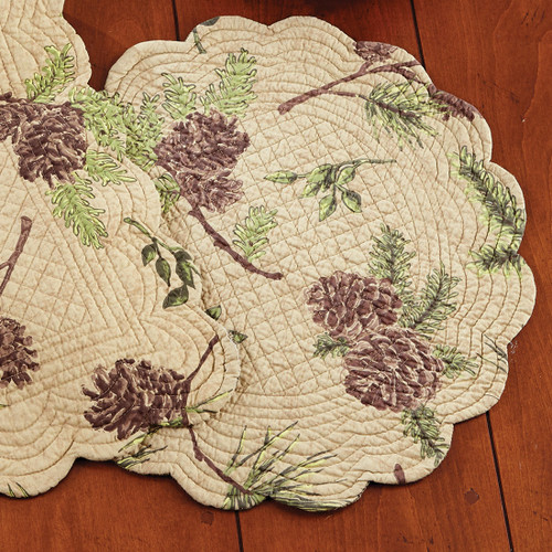 Pinecone Valley Round Placemat