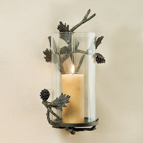 Pinecone Wall Candle Sconce