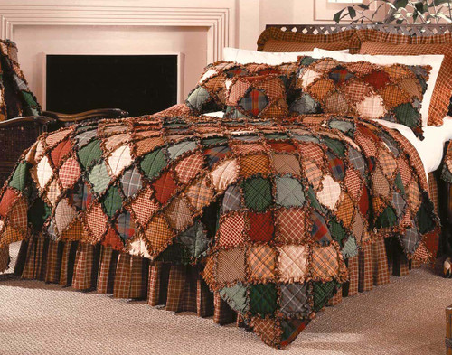 Plaid Blocks Quilt - Twin