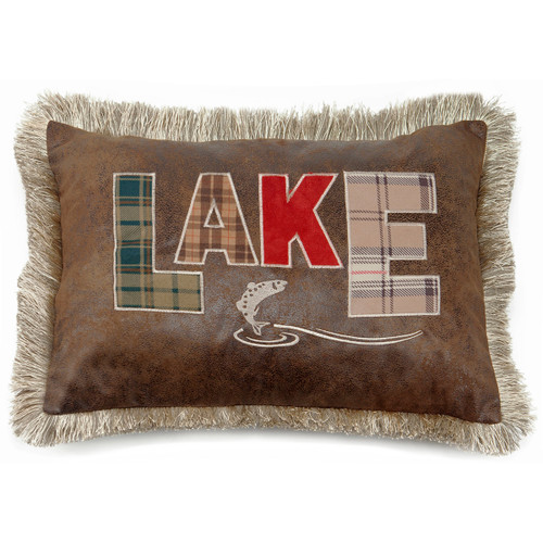 Plaid Lake Pillow
