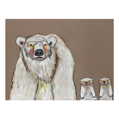 Polar Family Portrait Canvas Art