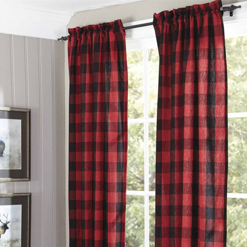 Red Buffalo Check Lined Panel Pairs