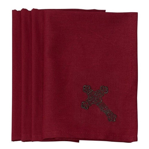 Red Cross Napkin Set - 4 pcs