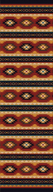 Red Deer Lodge Rug - 2 x 8