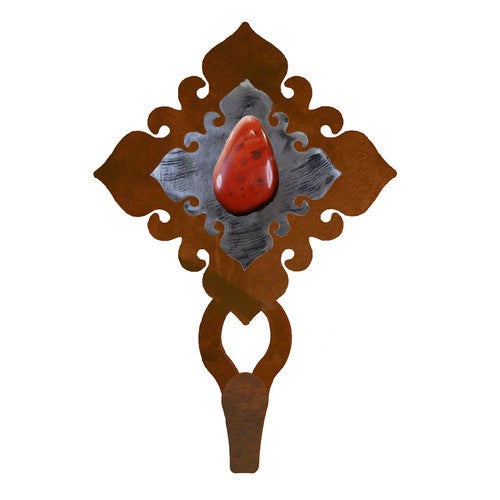 Red Jasper Stone Single Hook