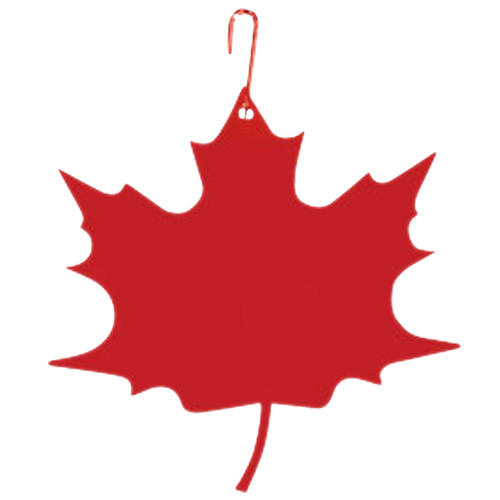 Red Maple Leaf Hanging Silhouette
