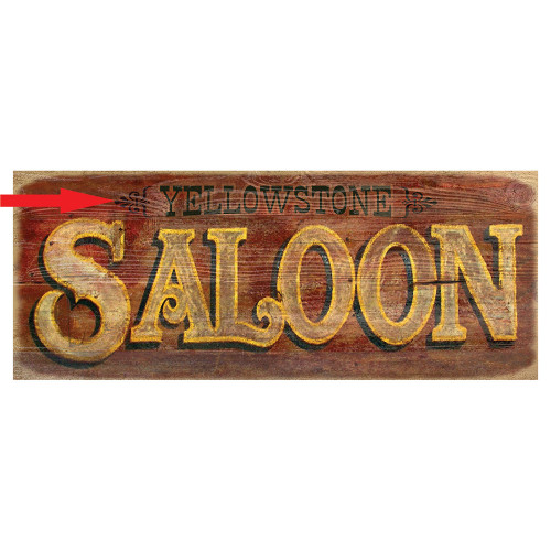 Red Saloon Personalized Sign