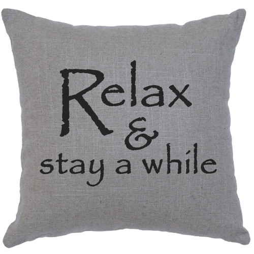 Relax Gray Linen Pillow