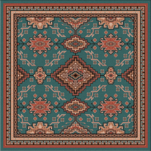 Rhinestone River Rug - 8 Ft. Square