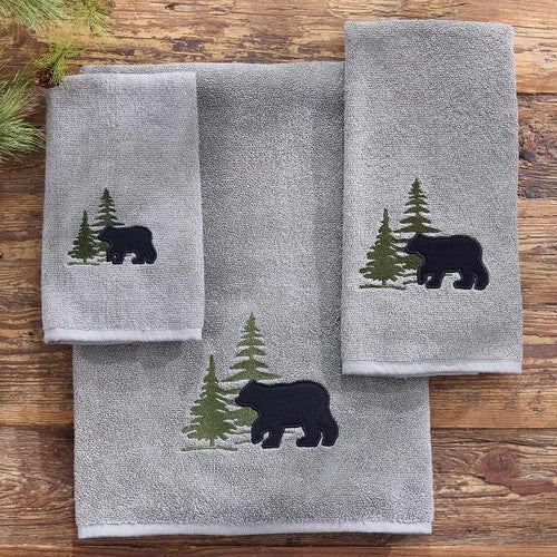 Bear & Pine Tree Towel Collection