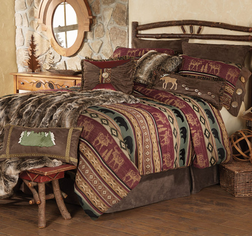 Rocky Ridge Moose & Bear Bed Set - Queen