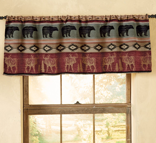 Rocky Ridge Moose & Bear Valance