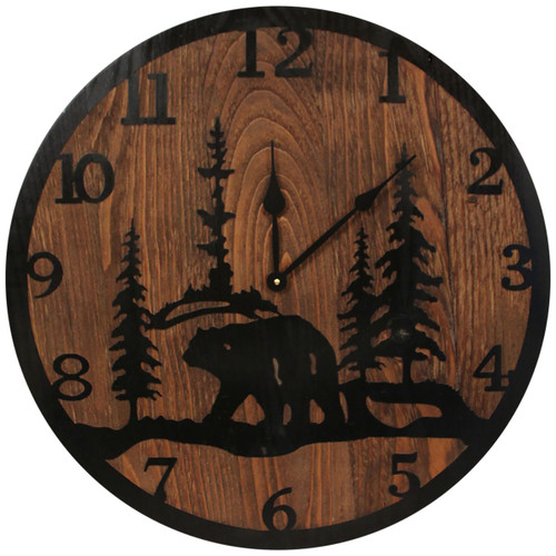 Bear Scene Clock