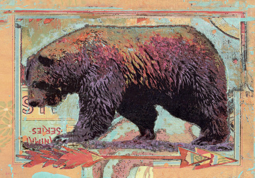 Ruiz Walking Bear Rug - 3 x 4