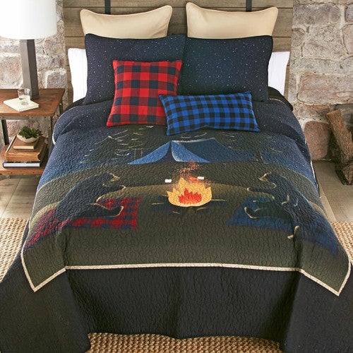 Bear Campout Quilt Bedding Collection