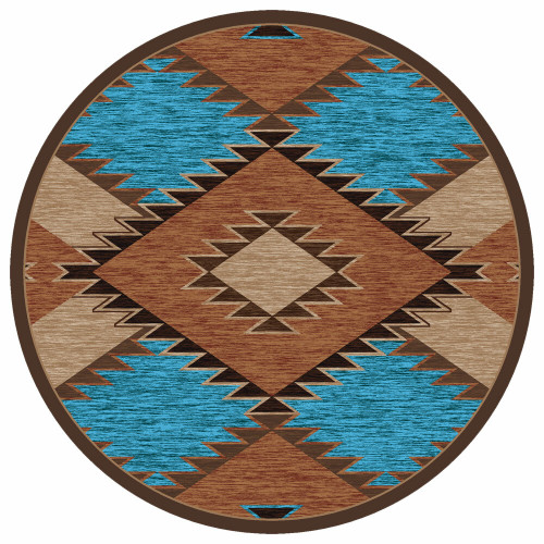San Pedro Rust Rug - 8 Ft. Round