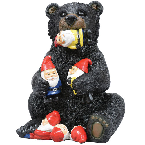 Garden Gnome Bear Sculpture