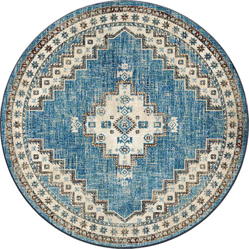 Sedona Nights Denim Rug - 8 Ft. Round