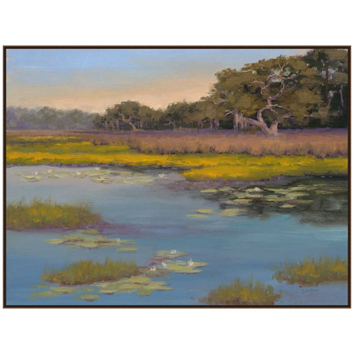 Serenity by the Pond Canvas Art