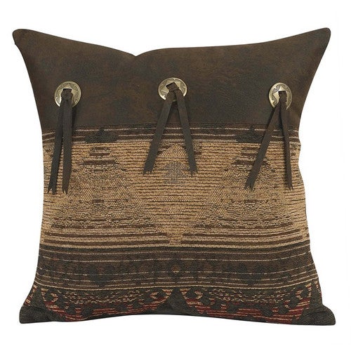 Sierra Chenille Suede Concho Pillow