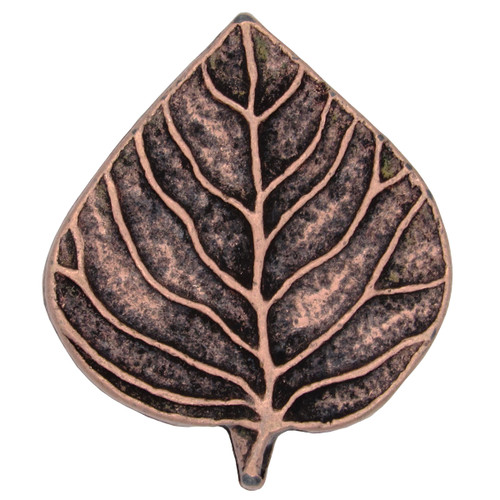 Single Aspen Leaf Knobs - Set of 2