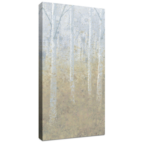 Silver Forest Panel I Canvas Wall Art