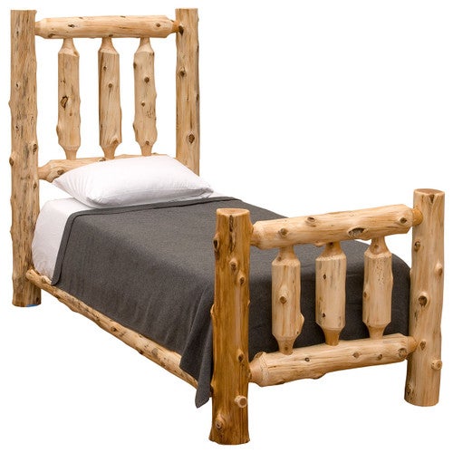 Traditional Log Complete Bed - Twin