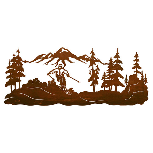 Skier Wall Art - 42 Inch