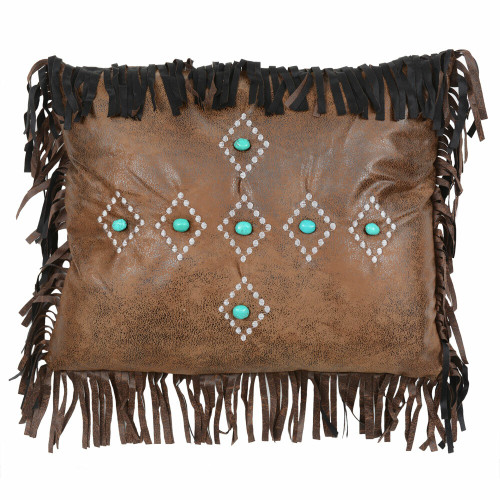 Skystone Desert Turquoise Diamond Pillow