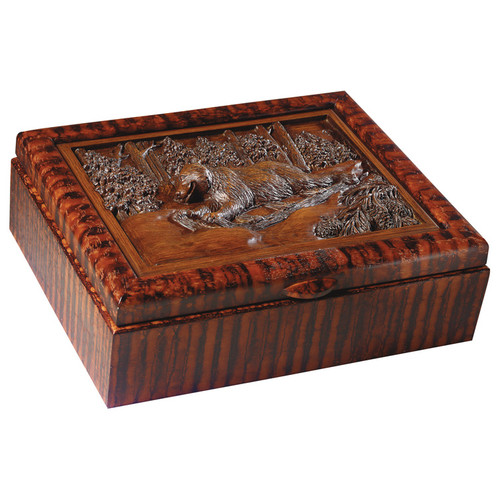 Sledding Bear Keepsake Box