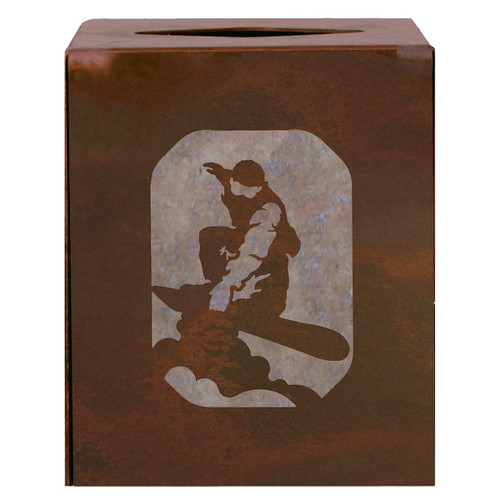 Snowboarder Square Tissue Cover