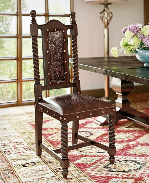 Soloman Chair Colonial, Antique Brown