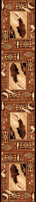 Southwest Fisher Bear Rug - 2 x 7