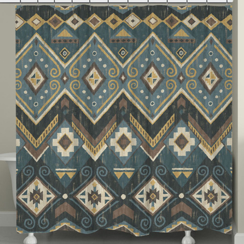 Southwest Scrolls Shower Curtain