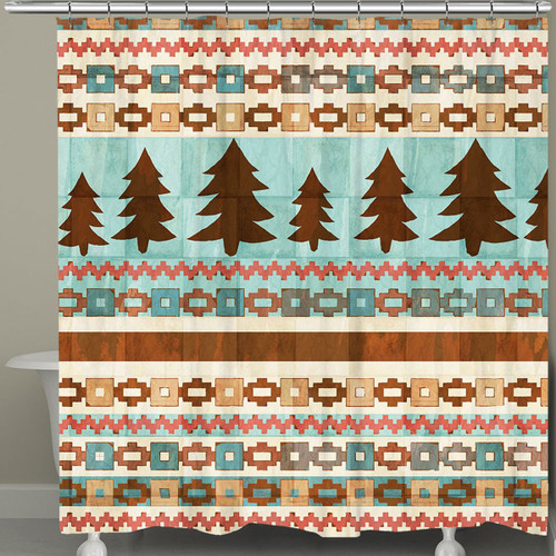 Southwest Pines Shower Curtain