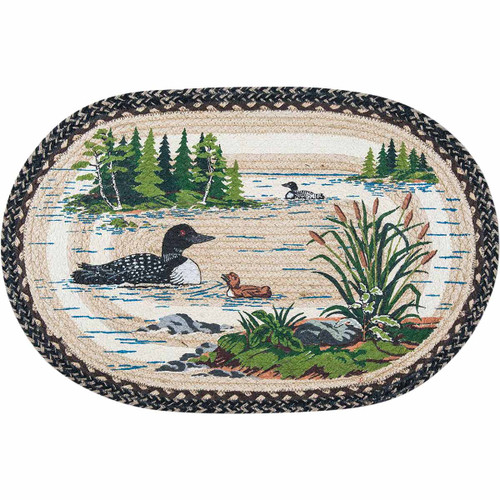 Spring Lake Loons Patch Rug - 2 x 3