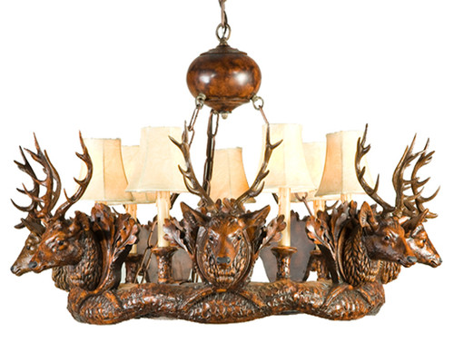Stag Head Chandelier