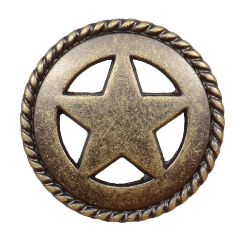 Star with Rope Cabinet Knobs - Set of 2 - Small