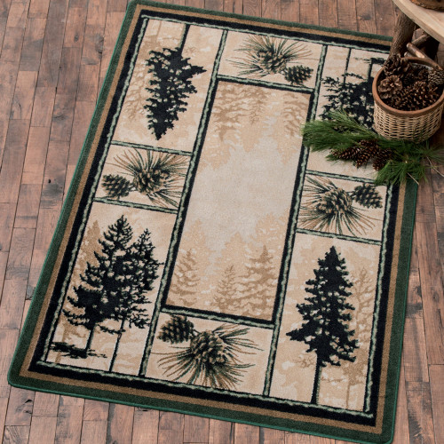 Stoic Pine Trees Rug - 4 x 5