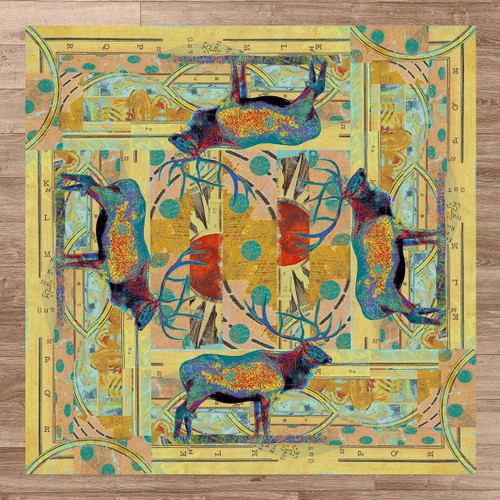Sunrise Elk Rug - 8 x 8